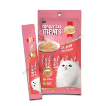 Smart Heart  Salmon Creamy Cat Treats 15gX4pcs