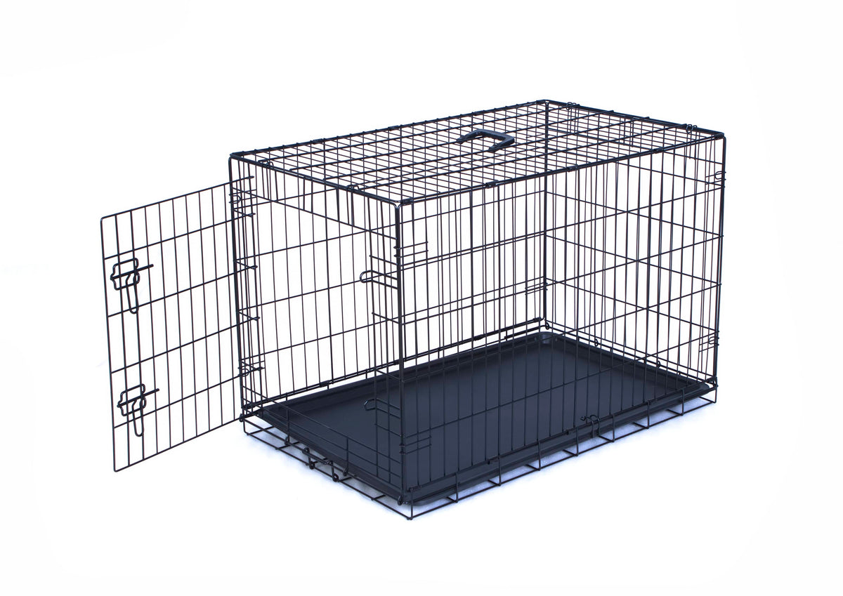 FLODABLE DOG WIRE CAGE 92.5X56.3X62.5CM Bahrain Agriculture Center