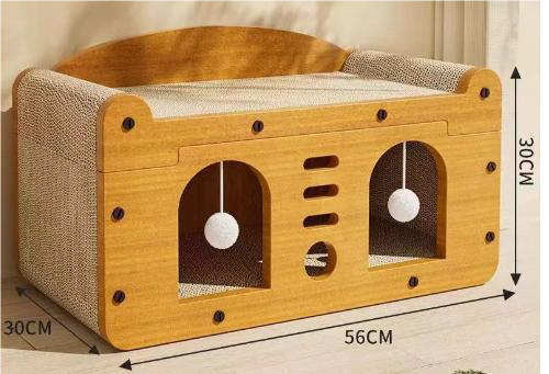MKQ0B2  CAT HOUSE SIZE 51X27X30CM