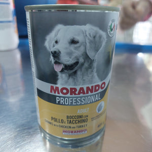 MORANDO. Professional Dog can food Gravy Chicken & Turkey 400g