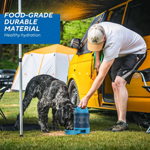 Load image into Gallery viewer, Dispenser Bowl, Large Capacity Pet Travel Water Bottle with Pull-Out Bowl,