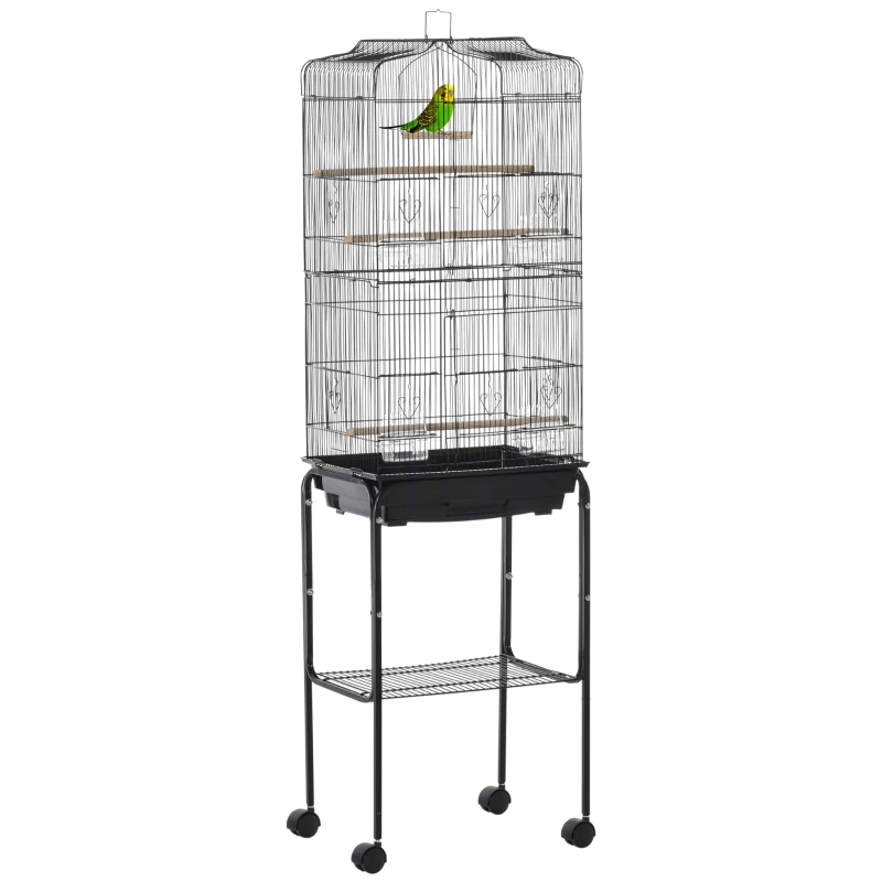 BIRD CAGE WITH STAND  SIZE.5019.  47X36X136CM