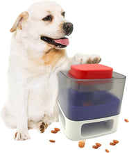 Load image into Gallery viewer, Dog Food Dispenser Interactive Button Trigger Dog Puzzle Treat Dispensing Toys Slow Feeder Fun Feeding for Smart Puppies Bowl.. Dog Food