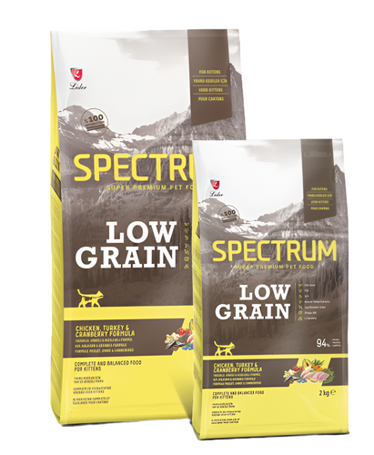 SPECTRUM LOW GRAIN  KITTEN FOOD 12KG