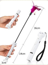 Load image into Gallery viewer, CAT TOY LED USB CAT LIGHT + FEATHER