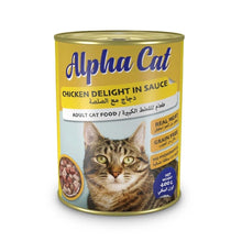 Load image into Gallery viewer, Alpha Cat .GRAIN FREE CANNED CATFOOD  FOOD WITH  CHICKEN DELIGHT IN SAUCE 400GRX24CTN
