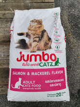 Load image into Gallery viewer, JUMBO CATZ DRYFOOD MIXED CHICKEN VEG/SALMON MACKEREAL/CHICKEN TUNA 20KGX2BAG