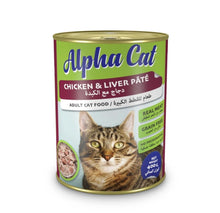 Load image into Gallery viewer, Alpha cat GRAIN FREE CANNED CATFOOD WITH CHICKEN &amp; LIVER PATE 400GRX24 CTN