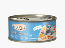 Load image into Gallery viewer, MOOCHIE CAN CATFOOD WEIGHT CONTROL MINCE WITH SALMON 85GRX24CAN