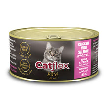 Load image into Gallery viewer, CATFLEX CANNED CATFOOD PATE  180GRX24 ASSORTED CHICKEN/BEEF/FISH