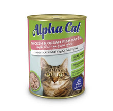 Load image into Gallery viewer, Alpha Cat GRAIN FREE CANNED CATFOOD WITH CHICKEN &amp; OCEAN FISH PATE 400GRX24