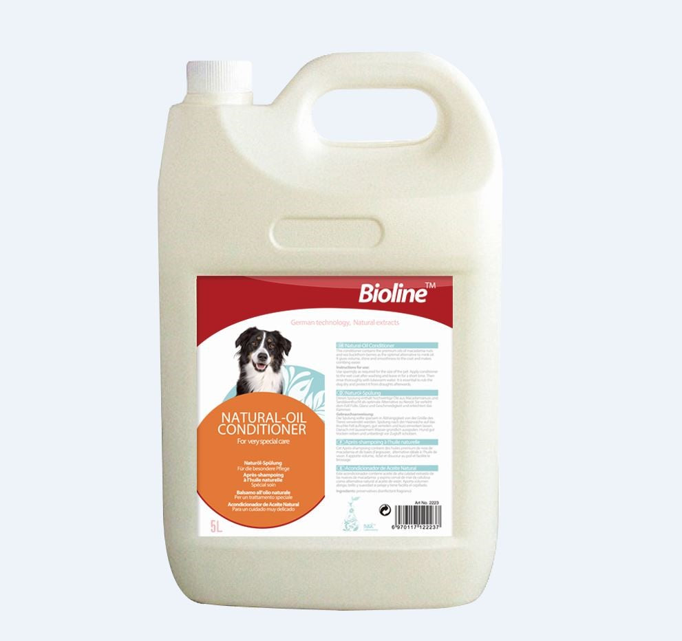 BIOLINE-NATURAL OIL DOG CONDITIONER 5LTRX2