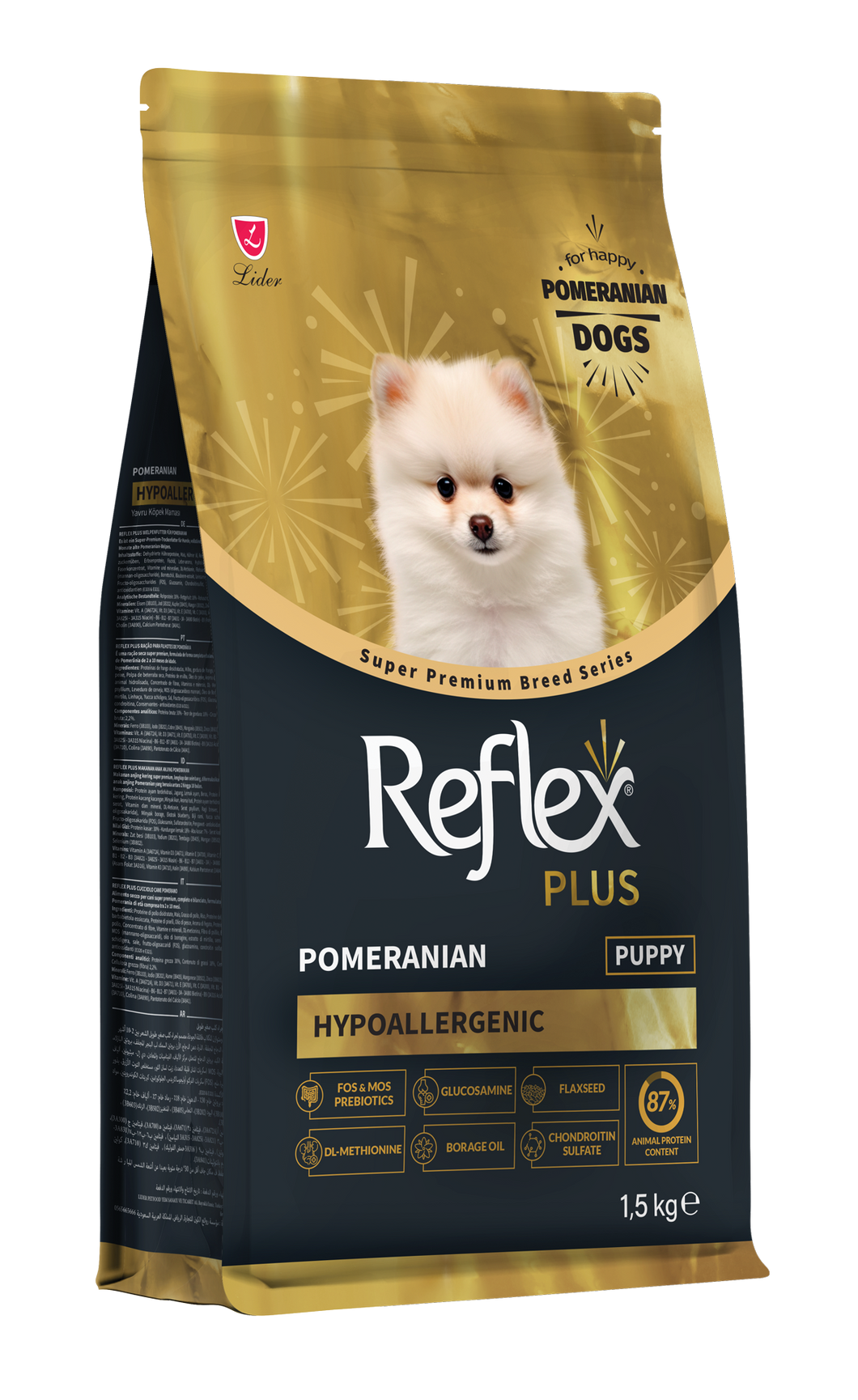 POMERIAN  HYPOALLERGENIC PUPPYFOOD CHICKEN 1.5KG