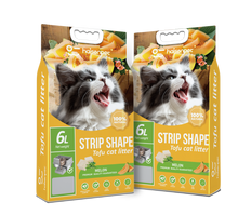 Load image into Gallery viewer, TOFU Flushable Cat Litter CLUMPING ORIGINAL SCENT MELON 2.5KG X6BAG CTN
