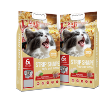 Load image into Gallery viewer, TOFU Flushable Cat Litter CLUMPING ORIGINAL SCENT POPCORN 2.5KG