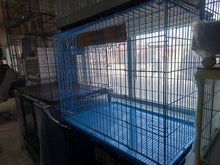 Load image into Gallery viewer, YD0505 DOG WIRE CAGE BLUE COLOUR . W/METAL TRAY 107X74X85CM