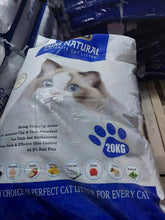 Load image into Gallery viewer, CATLITTER KITTY CHOICE APPLE/BABY POWDER /COFFE/LEMON/LAVENDER SCENT 20KG