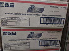 Load image into Gallery viewer, PRIME CLASSICA CAT POUCH OCEAN FISH  WITH CHICKEN 100GRX48 IN CTN (4-DZN)