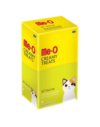 me-o creamy treat tuna with goat milk 15grx4x24 pkt( 2-dzn)