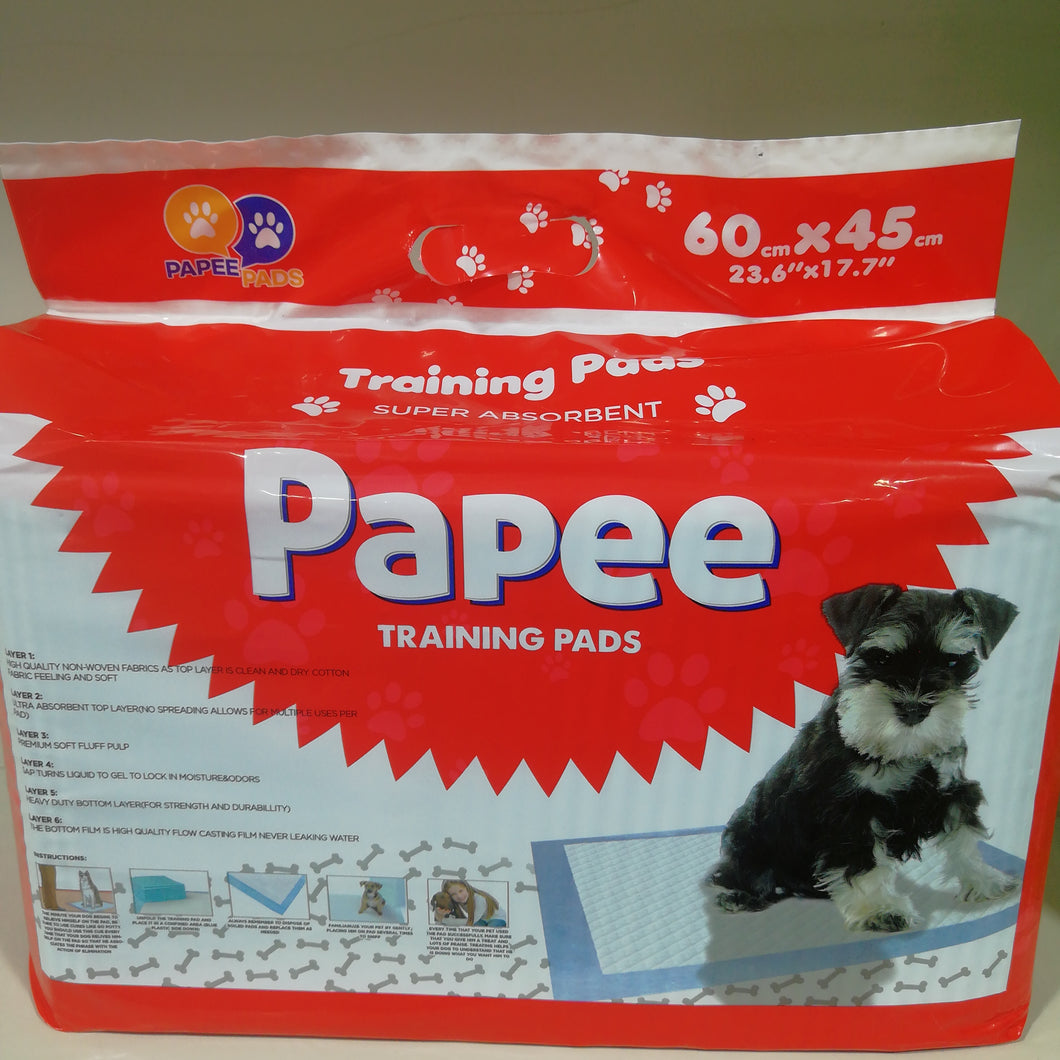 (Papee) Puppy Training Pad.60 x 45 cm -50PCS IN BAGX6BAG IN CARTOON