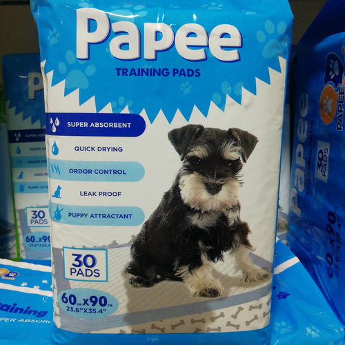 (Papee) PuppyTraining Pad. 60 x 90.cm.30PCS IN BAG & 6BAG IN CARTOON