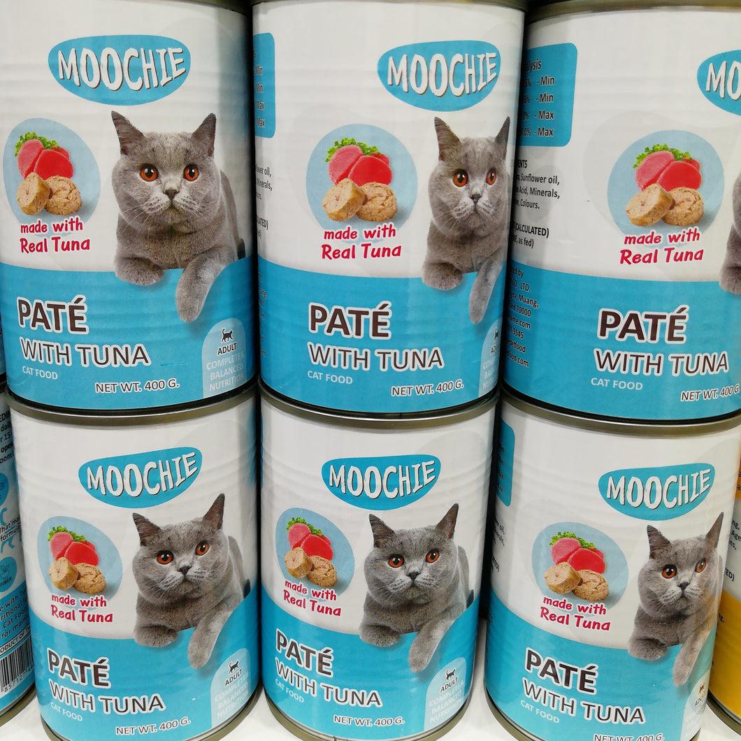 Moochie Cat Food Pate With Tuna 400g X 24pcs