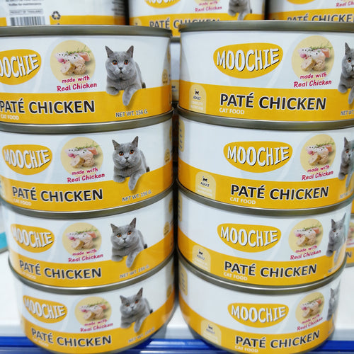 MOOCHIE CATFOOD PATE WITH CHICKEN156GRx24 CTN