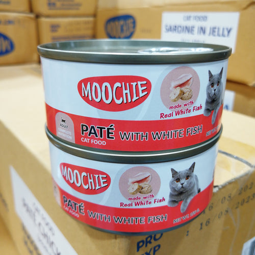 MOOCHIE CATFOOD CAN PATE WITH FISH  156GRx24