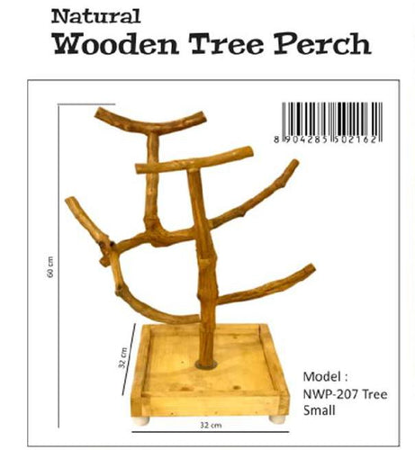 TAIYO PARROT WOODEN STAND  32X32X60CM