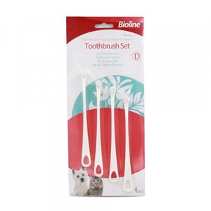 TOOTH BRUSH FOR KITTEN & CAT SET 4PCSX6SET