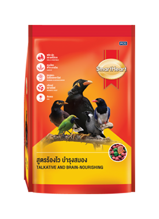 SMARTHEART MYNAH & BULBUL FOOD WITH FRUIT 400GR X12 PKT IN CTN