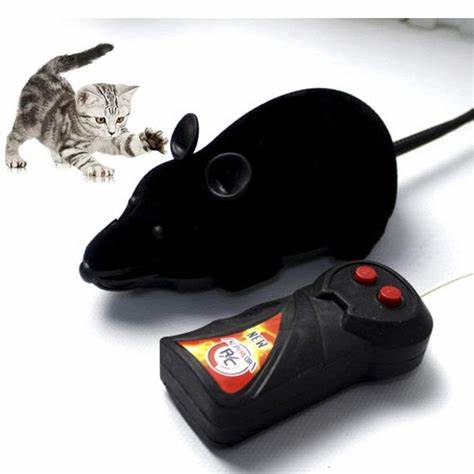 Wireless Remote Control RC Electronic Rat Mouse Mice Toy For Cat ...