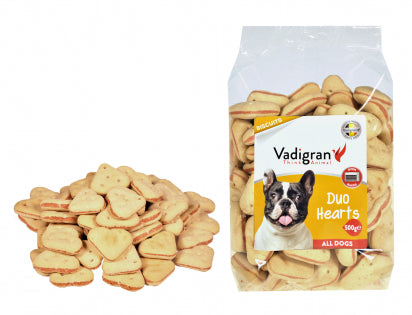 SNACK DOG BISCUITS DUO HEARTS 500G (13382)