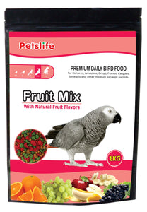 Petslife. Fruit mix African parrot (1KGX6)
