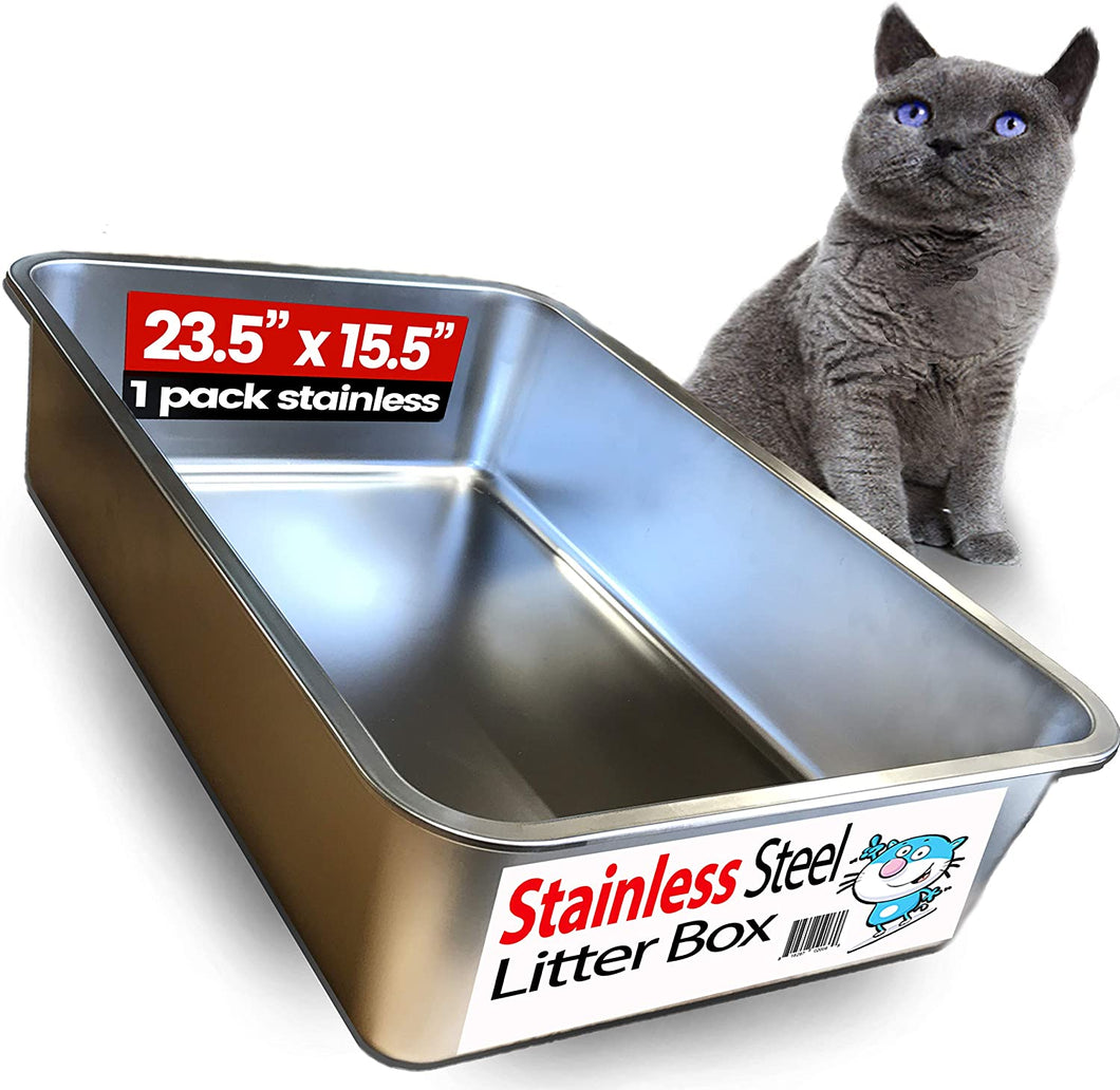 Stainless steel top kitty litter scoop