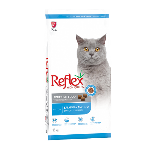 REFLEX ADULT CATFOOD SALMON & ANCHOY 15KG