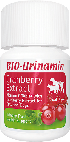 BIO-Urinamin | Urinary Tract Health Support  with Cranberry Extract and Vitamin C for Cats and Dogs