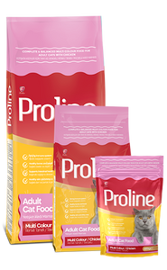 PROLINE Whole and Balanced Colored Grain Chicken Cat Food for Adult Cats 1.2KG