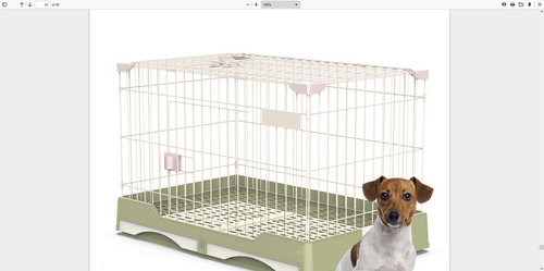 SUS-DT-002 DOG/CAT/RABBITE CAGE SIZE 82X57X66CM -LARGE