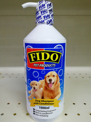 Fido Dog Shampoo With Conditioner 1000ml X12PCS IN CTN