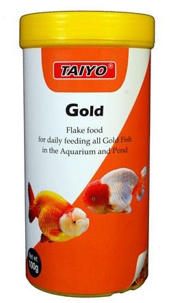 TAIYO GOLD  FISH FOOD 100GRX 6 PIECS