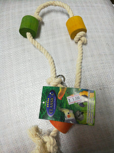 Parrot rope toy