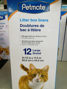 Pate mate litter box liners..Large 80.6cmx44.5cm