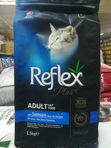 REFLEX PLUS ADULT CAT Dry food Salmon 1.5KGX. 12pc