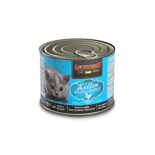 LEONARDO KITTEN FOOD RICH IN POULTRY 200GR (MADE IN GERMANY)