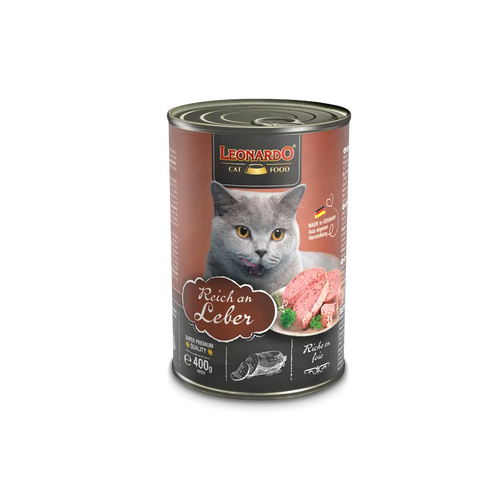 LEONARDO ADULT CAT  RICH IN LIVER 400GR (MADE IN GERMANY)