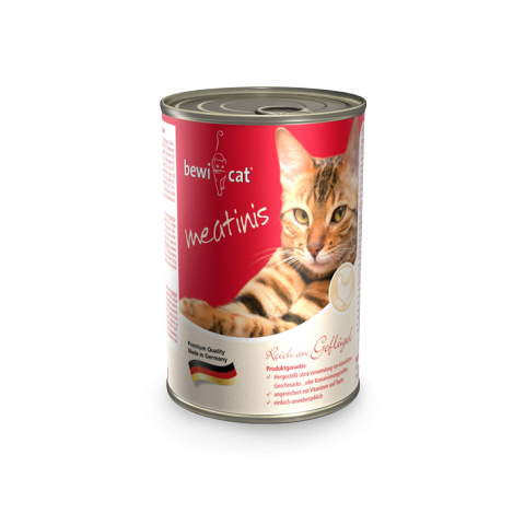 BEWI ADULT CATFOOD 68% MEAT RICH IN POULTRY 400GR