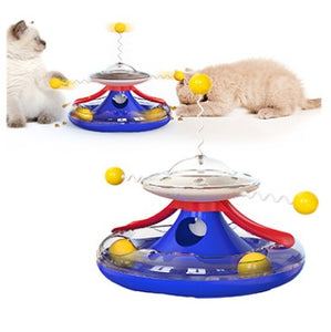 FUNNY CAT TOY WITH FOOD LEAKAGE (MIX COLOR)