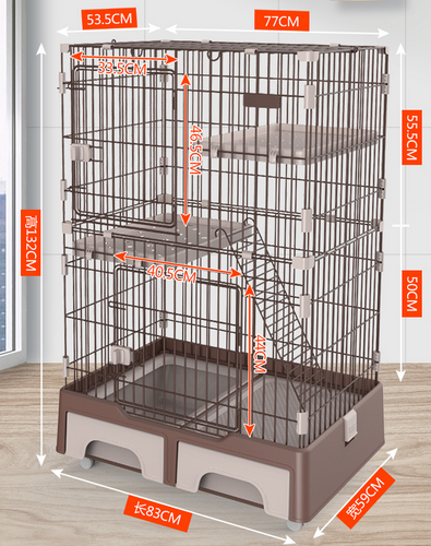 SUS-MC 2-2 CAT CAGE SIZE 83X58X128h cm