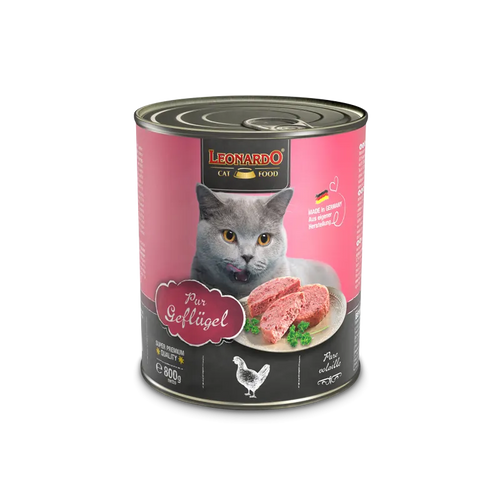 LEONARDO ADULT CAT  PURE POULTRY 400GR (MADE IN GERMANY)